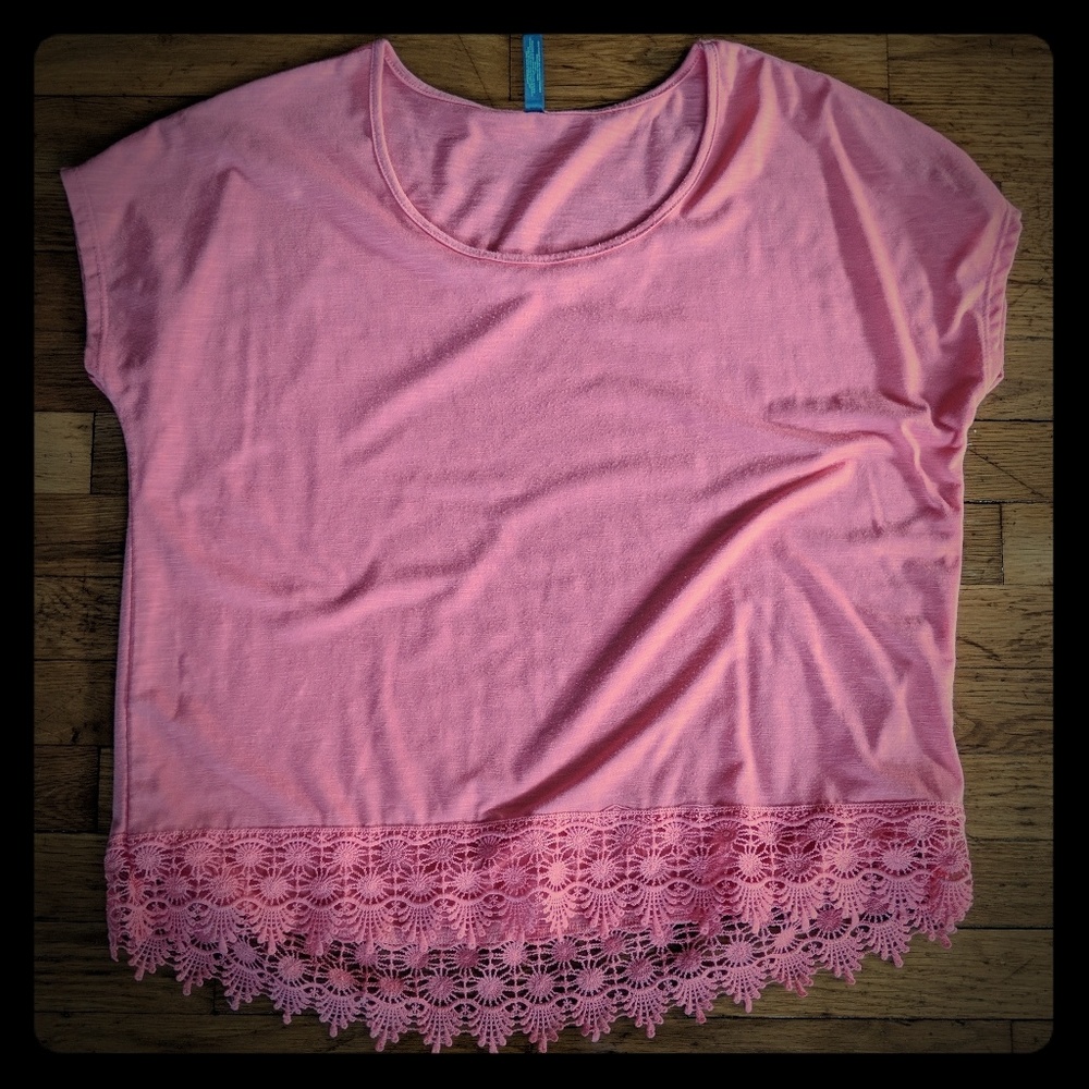 Pink Lacey Top